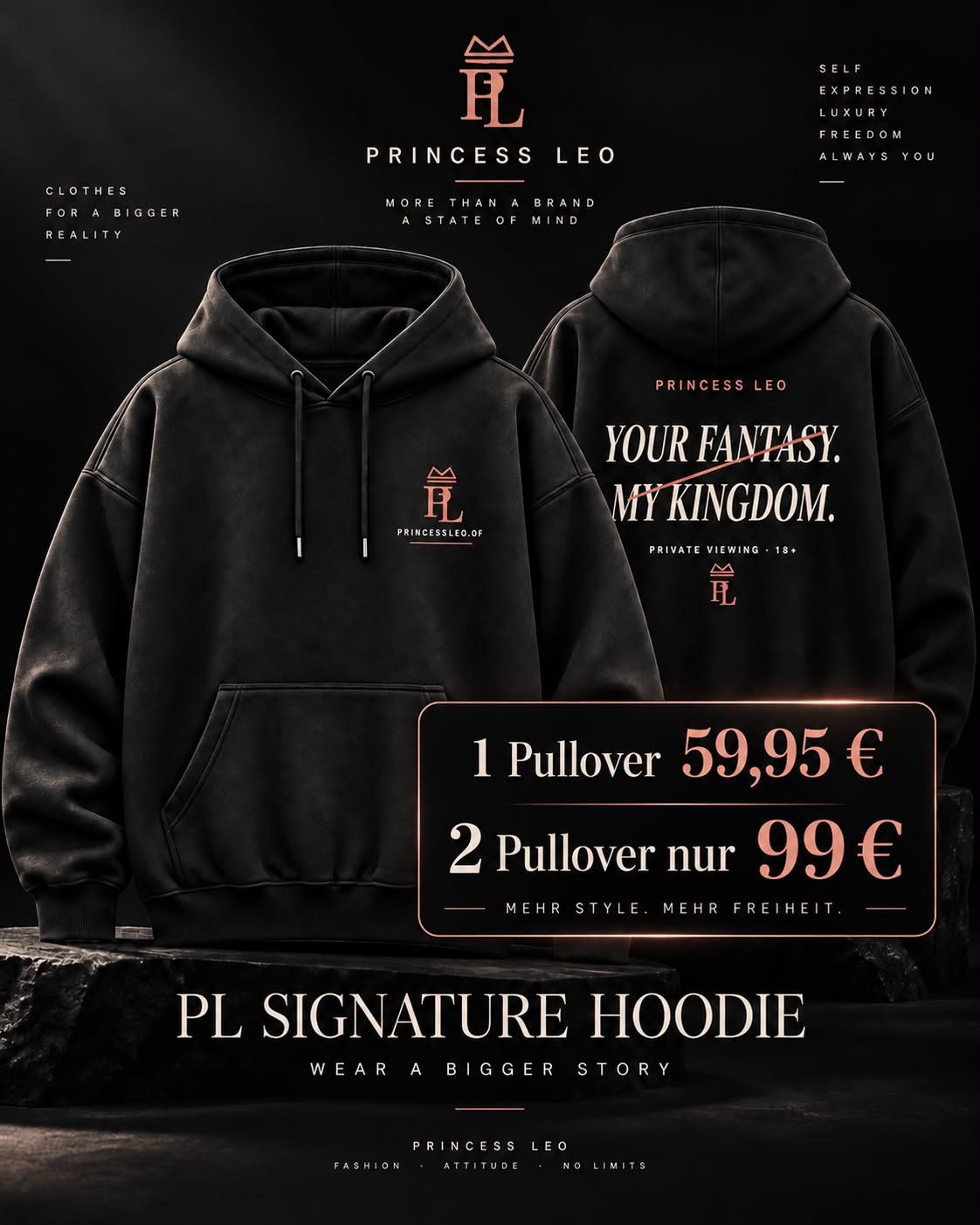 ZEITBLOCK® PL Signature Hoodie Princess Leo