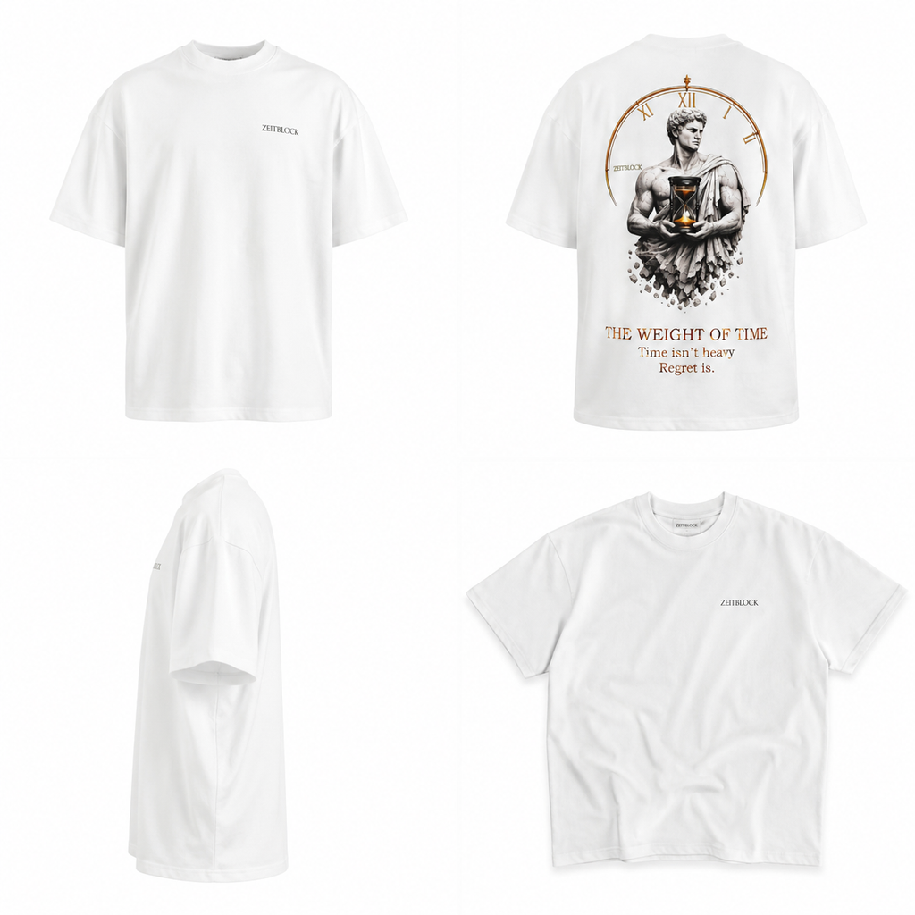 The Weight of Time Oversized T-Shirt 300G 250g Pulse Tee