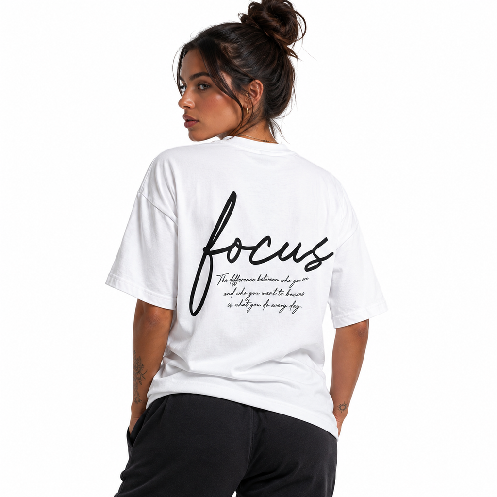FOCUS – Premium Oversized / Pulse T-Shirt | 300/250 GSM Heavyweight Cotton |