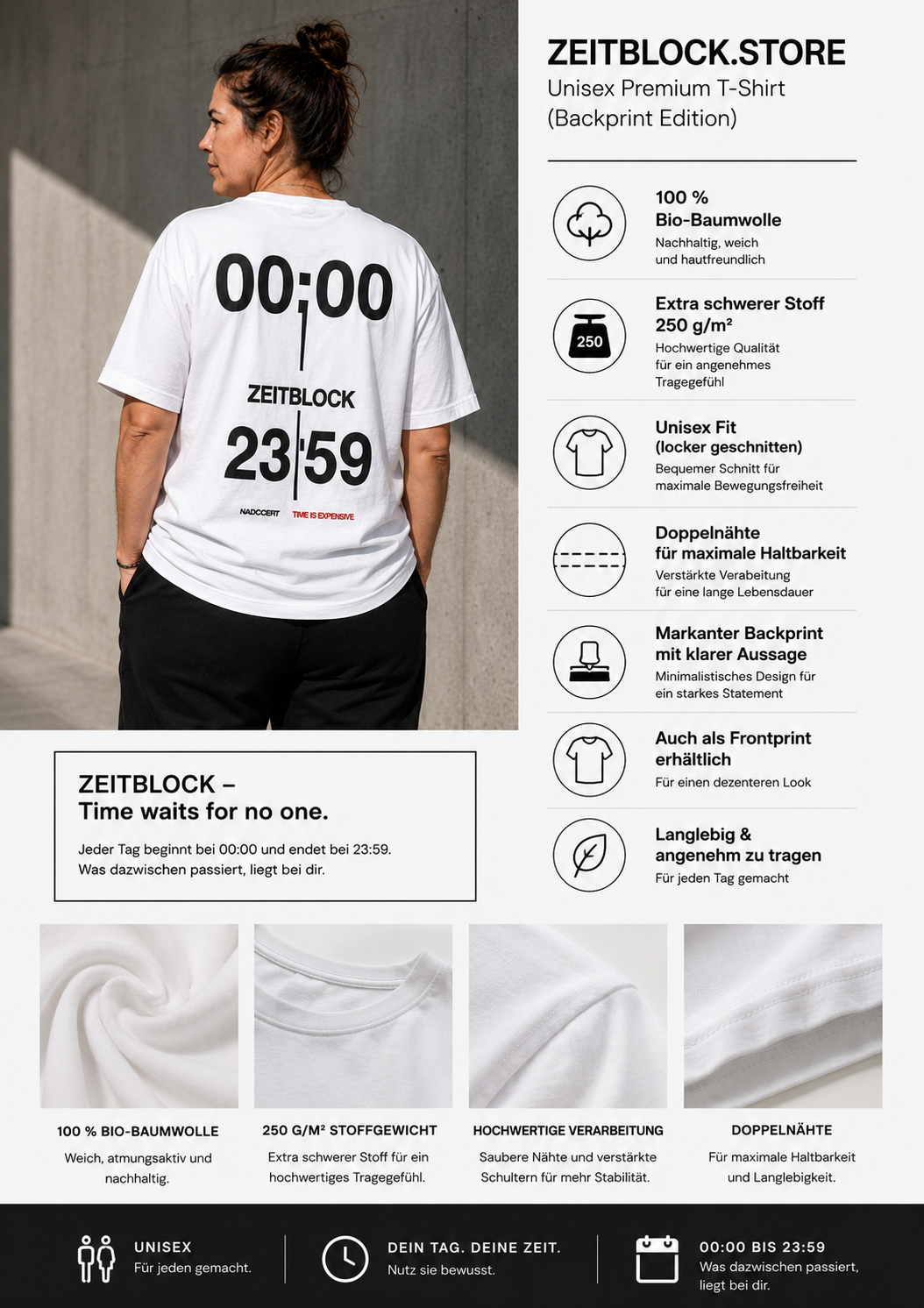 TIME LIMITED Heavy Cotton 250g T-Shirt Quality