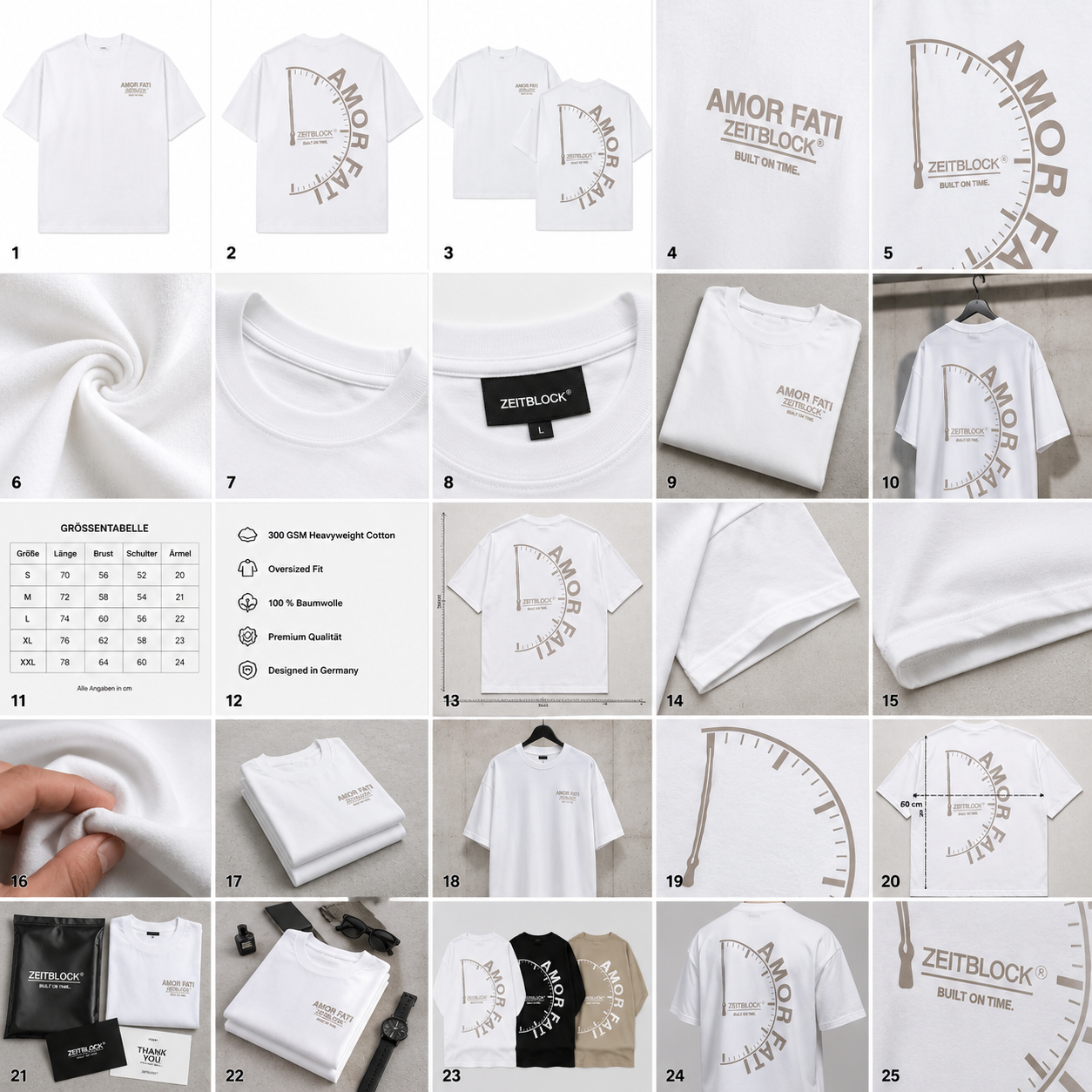 AMOR FATI – Premium Heavy Oversized  / Pulse T-Shirt | 300/250 GSM Heavyweight Cotton