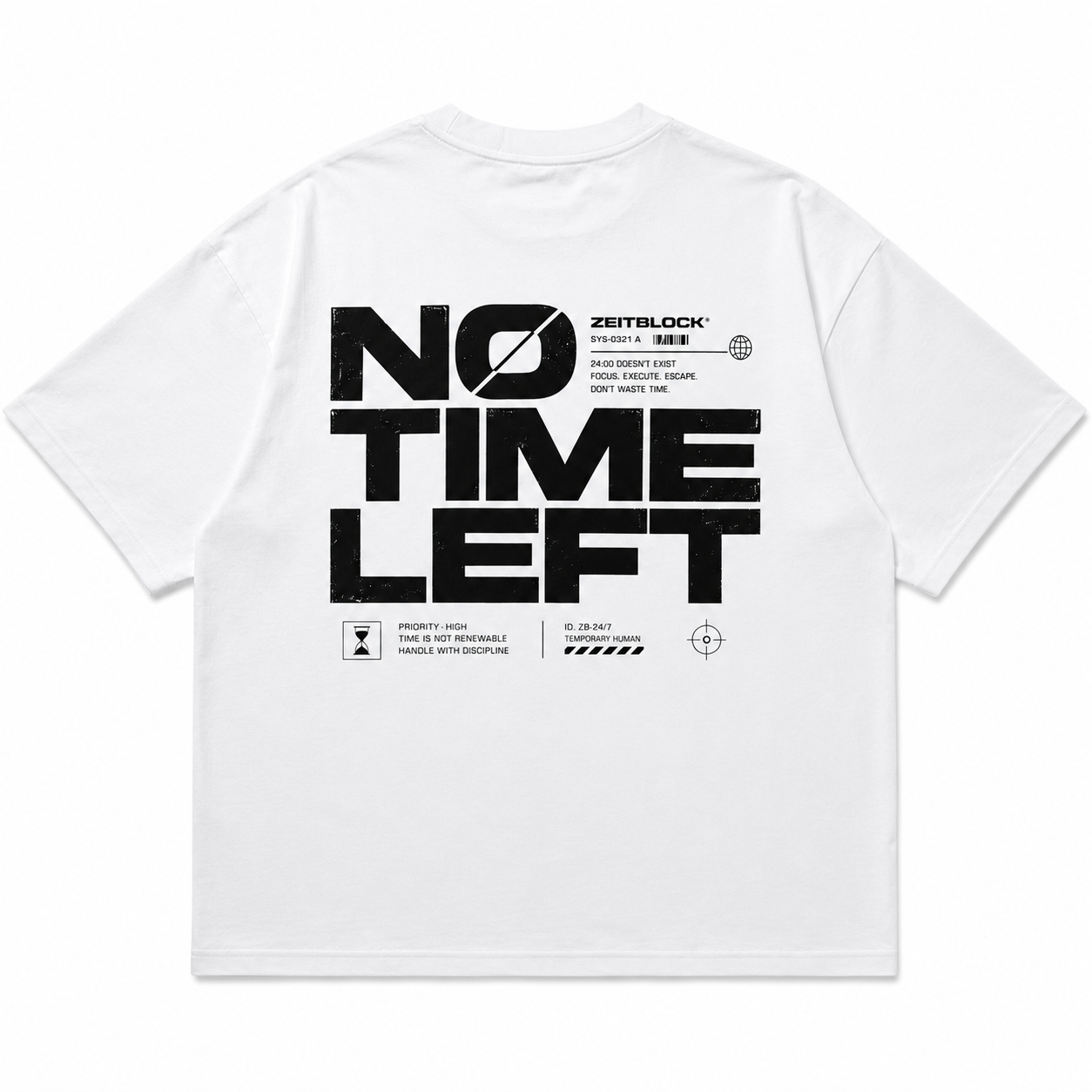 NO TIME LEFT Heavy Oversized / Pulse Tee – 300/250g Shirt