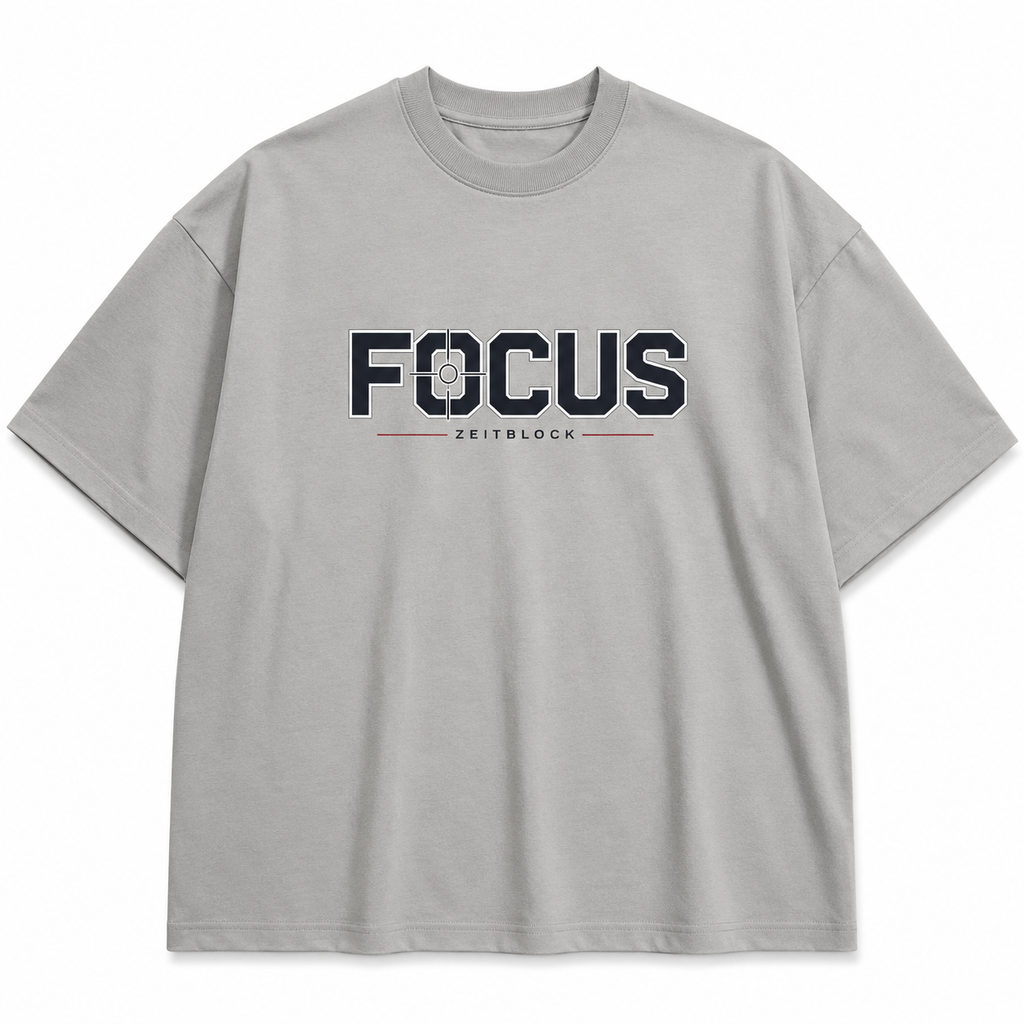 Focus Time is Precious Heavy Tee Shirt 250g Bio Cotton