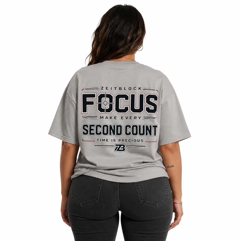 Focus Time is Precious Heavy Tee Shirt 250g Bio Cotton