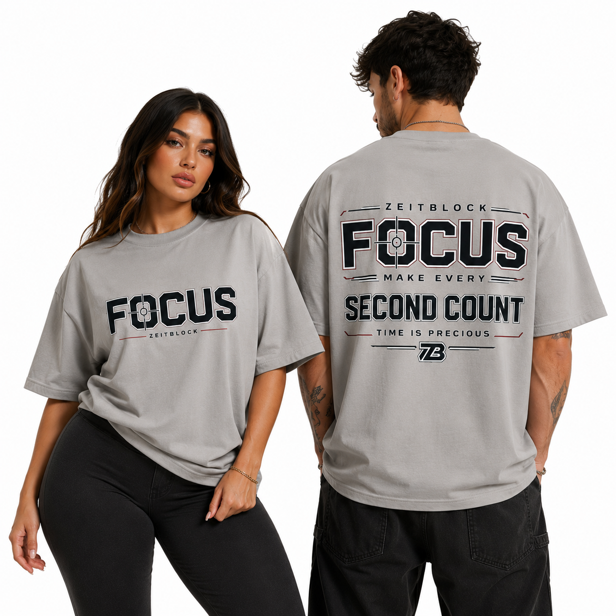 Focus Time is Precious Heavy Tee Shirt 250g Bio Cotton