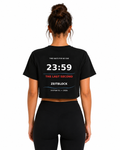 ZEITBLOCK Cropped Tee – „23:59“