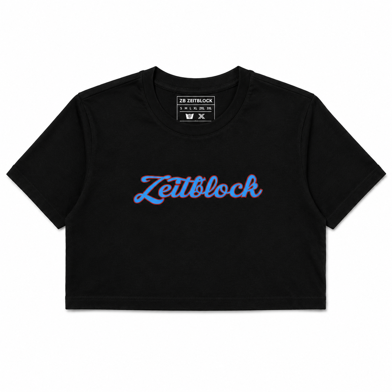 ZEITBLOCK Cropped Tee – „23:59“
