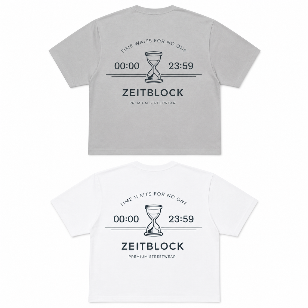Time WAITS FOR NO ONE Heavy 100% Bio Cotton 250g Tee