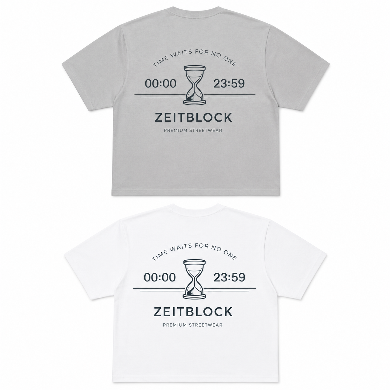 Time WAITS FOR NO ONE Heavy 100% Bio Cotton 250g Tee