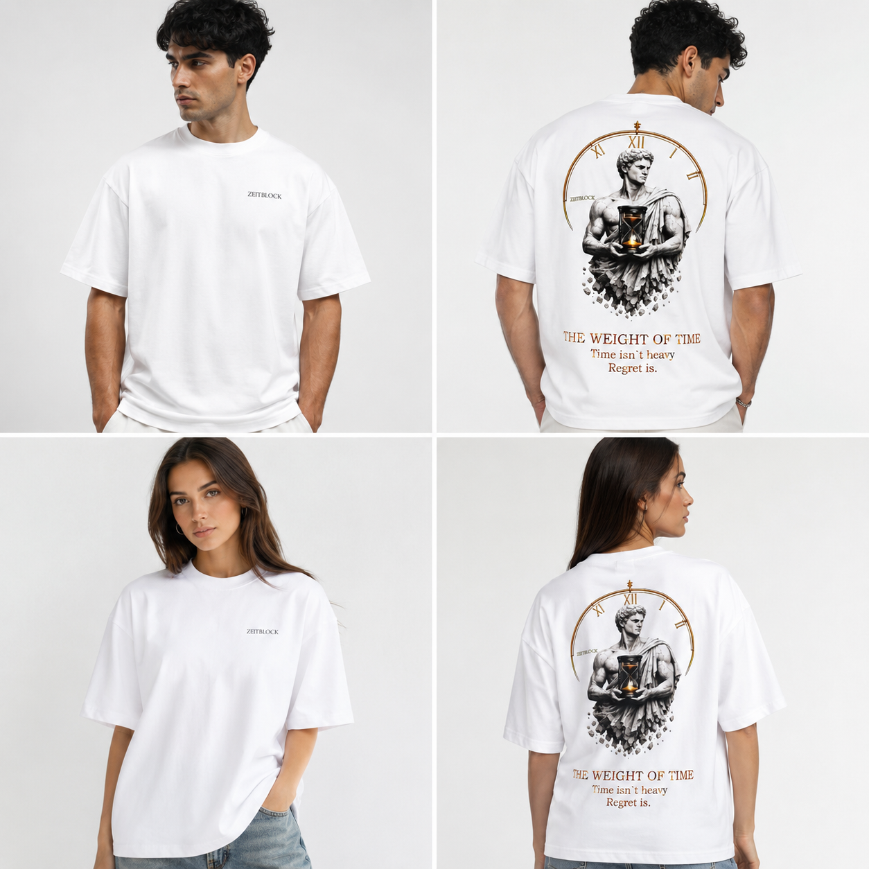 The Weight of Time Oversized T-Shirt 300G 250g Pulse Tee