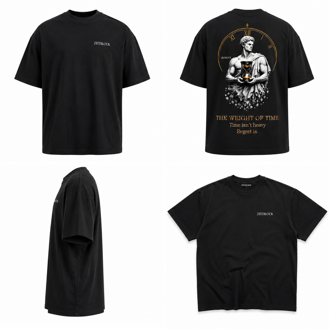 The Weight of Time Oversized T-Shirt 300G 250g Pulse Tee