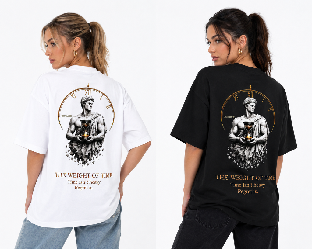 The Weight of Time Oversized T-Shirt 300G 250g Pulse Tee