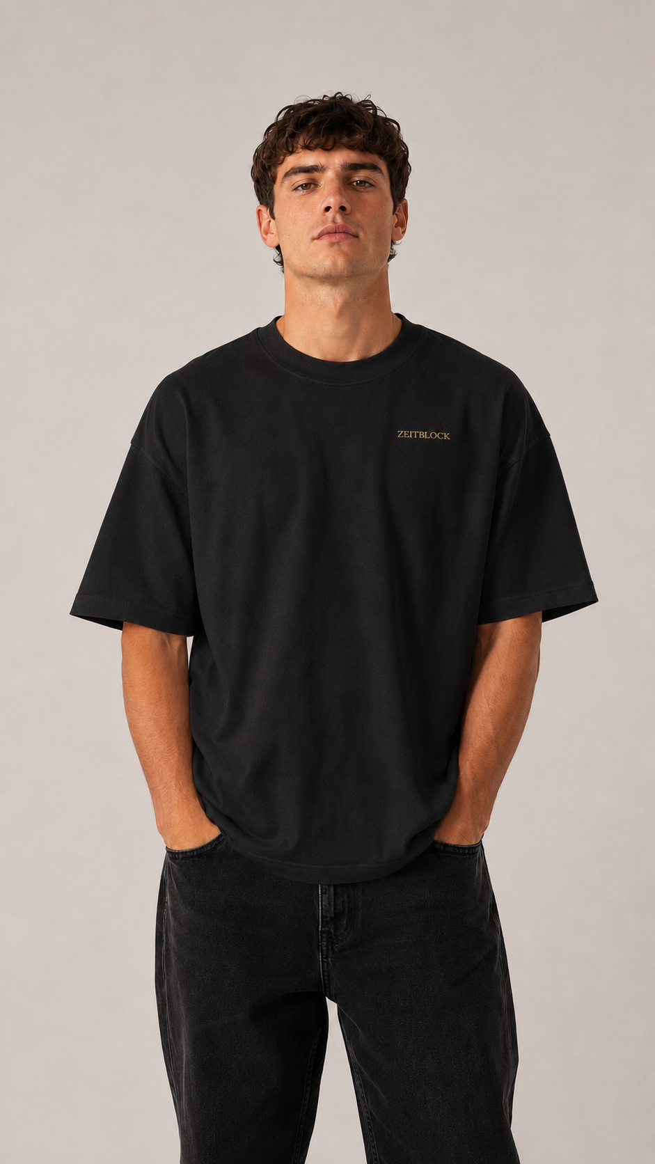 TIME IS THE CURRENCY – Premium Backprint T-Shirt | ZEITBLOCK®