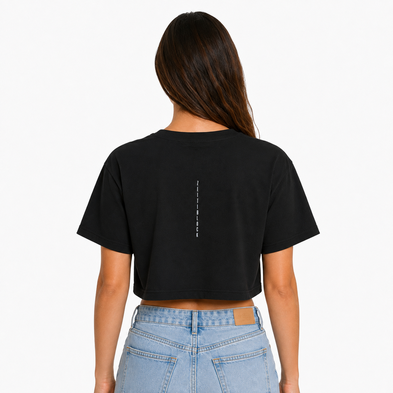 ZEITBLOCK MY TIME. MY RULES Damen Crop T‑Shirt