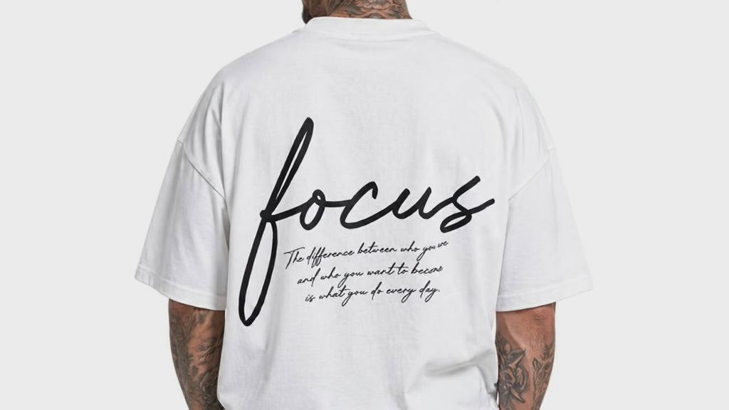 FOCUS – Premium Oversized / Pulse T-Shirt | 300/250 GSM Heavyweight Cotton |