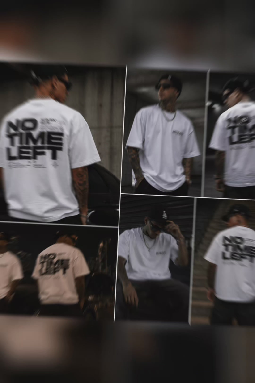 ZEITBLOCK® “NO TIME LEFT” Heavy Oversized Tee – 300 GSM Premium Shirt