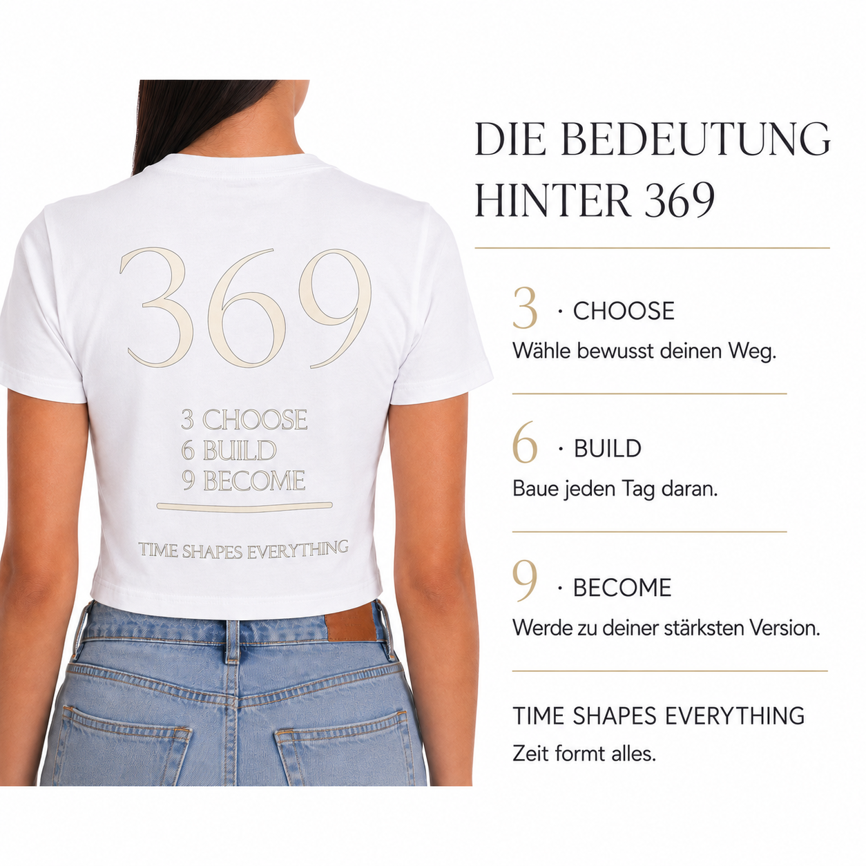 ZEITBLOCK Cropped Tee – 369