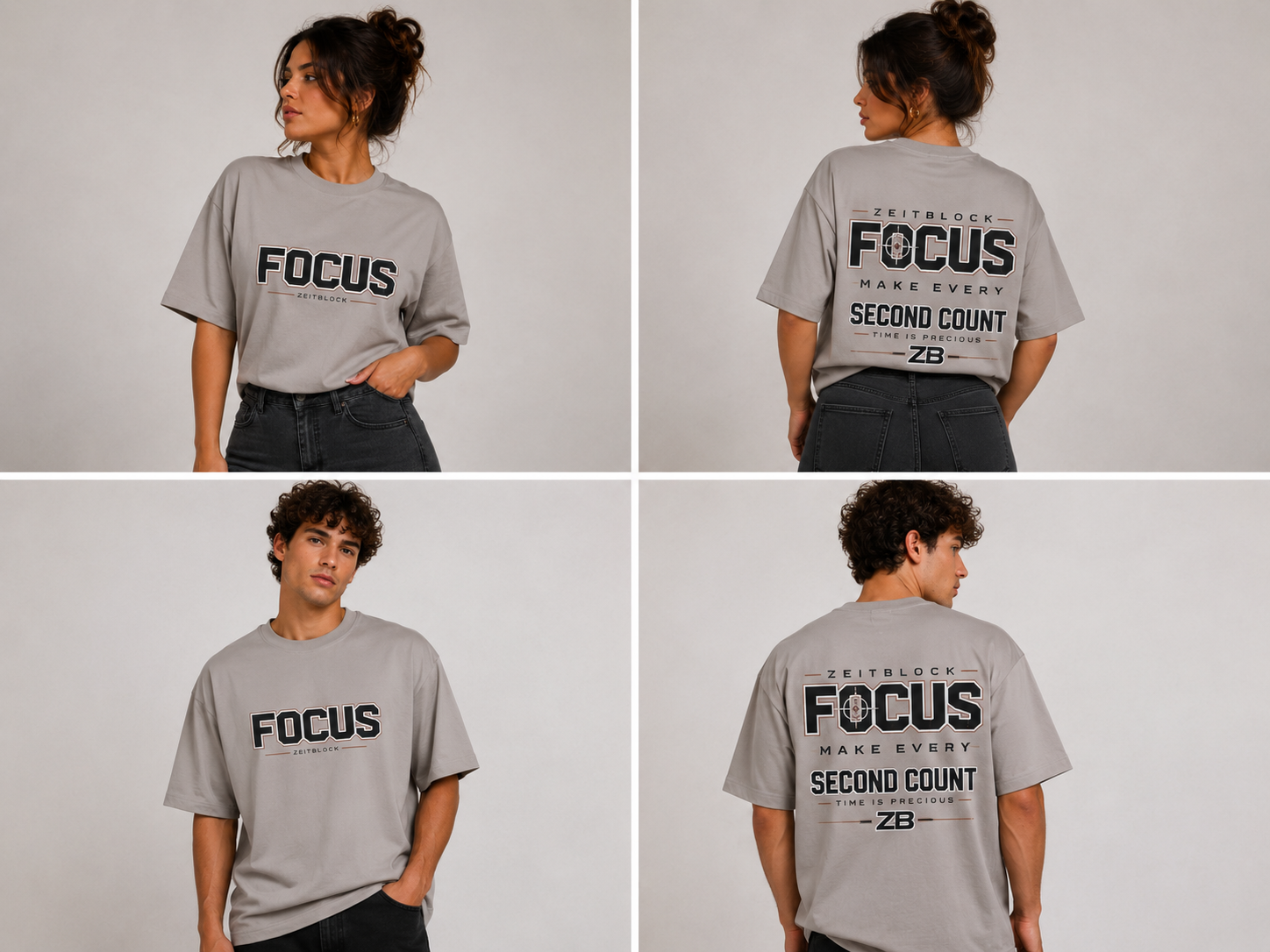 Focus Time is Precious Heavy Tee Shirt 250g Bio Cotton